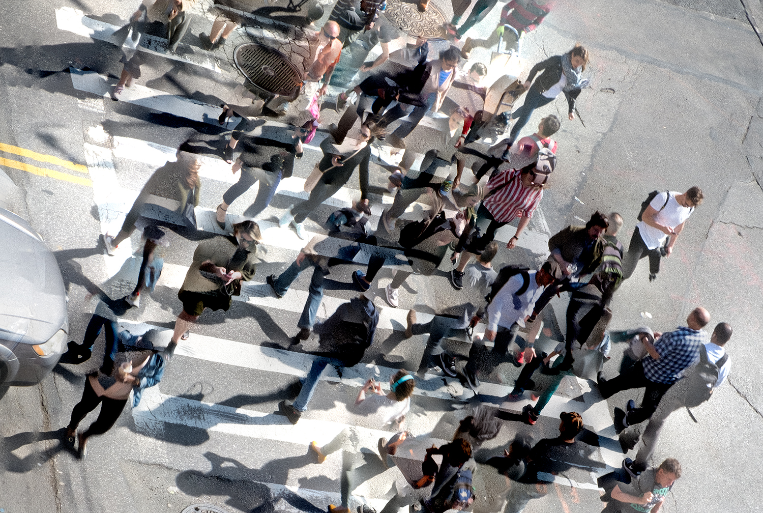 Pedestrian crossing, NYC